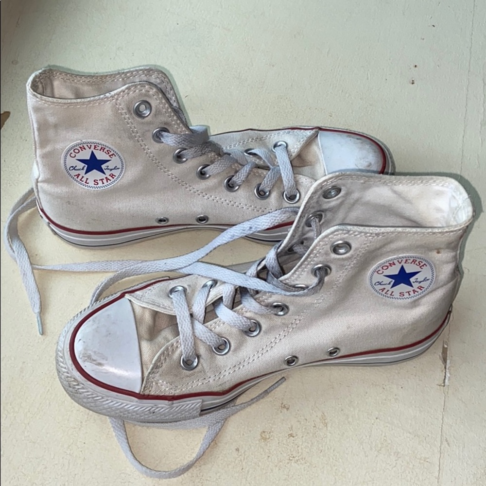 High top white converse!